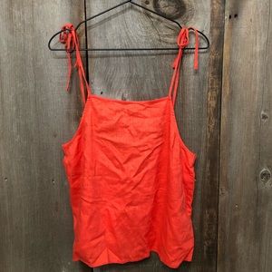 Gilli High Neck Cami Tank Top in Coral Size Small Women’s